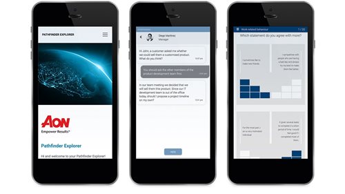 Screenshot Pathfinder Explorer - discovering talent gaps and identify career paths